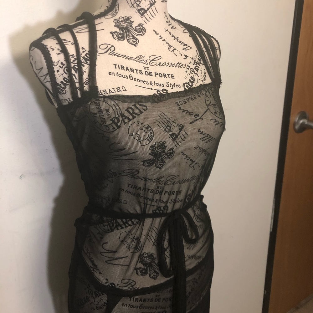 Triple Strap Sheer Dress